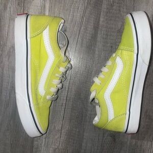 Vans Kids Lime Green Sneakers